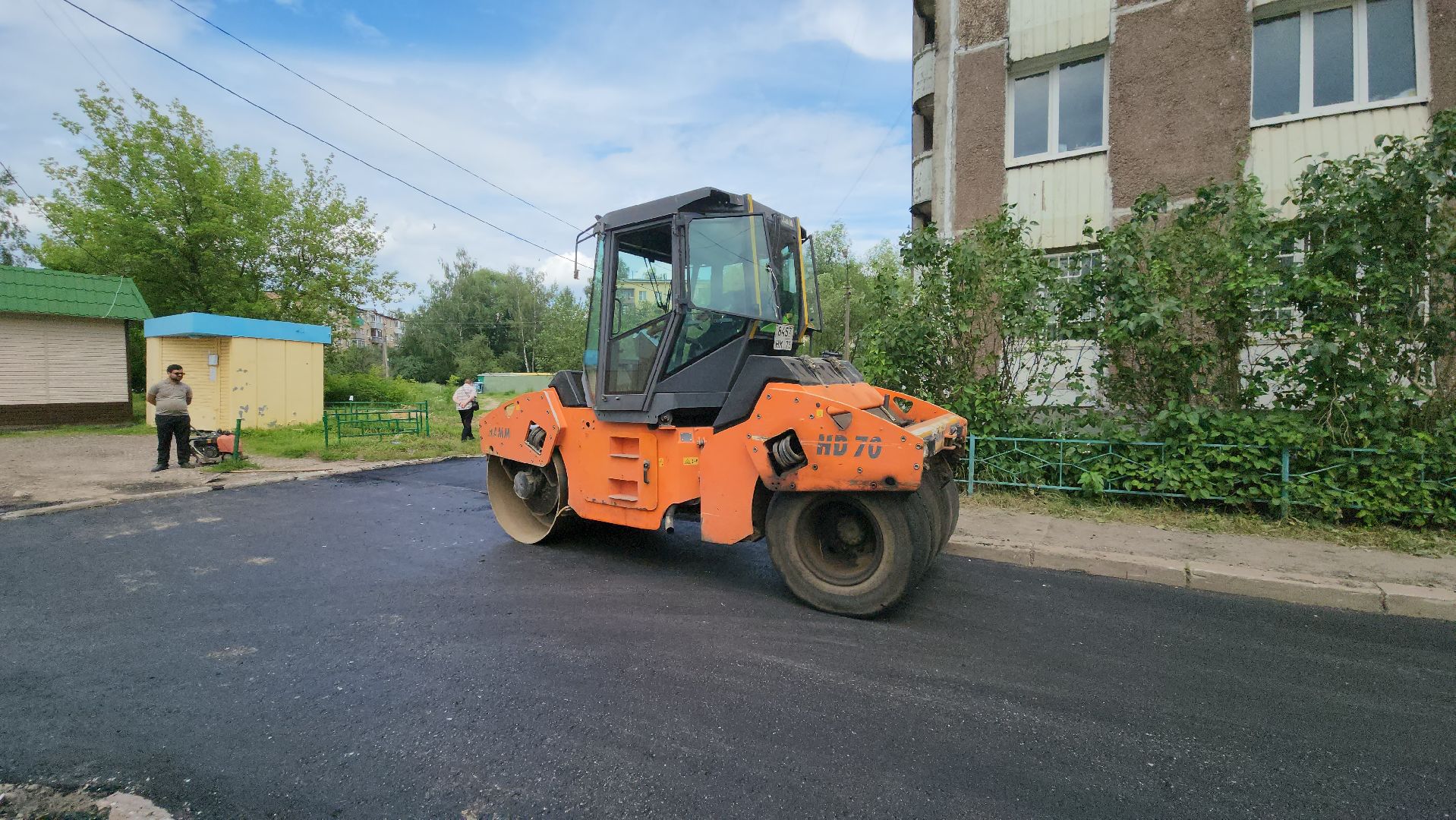 ямочный ремонт, Дворы, Лобня, Ремонт,