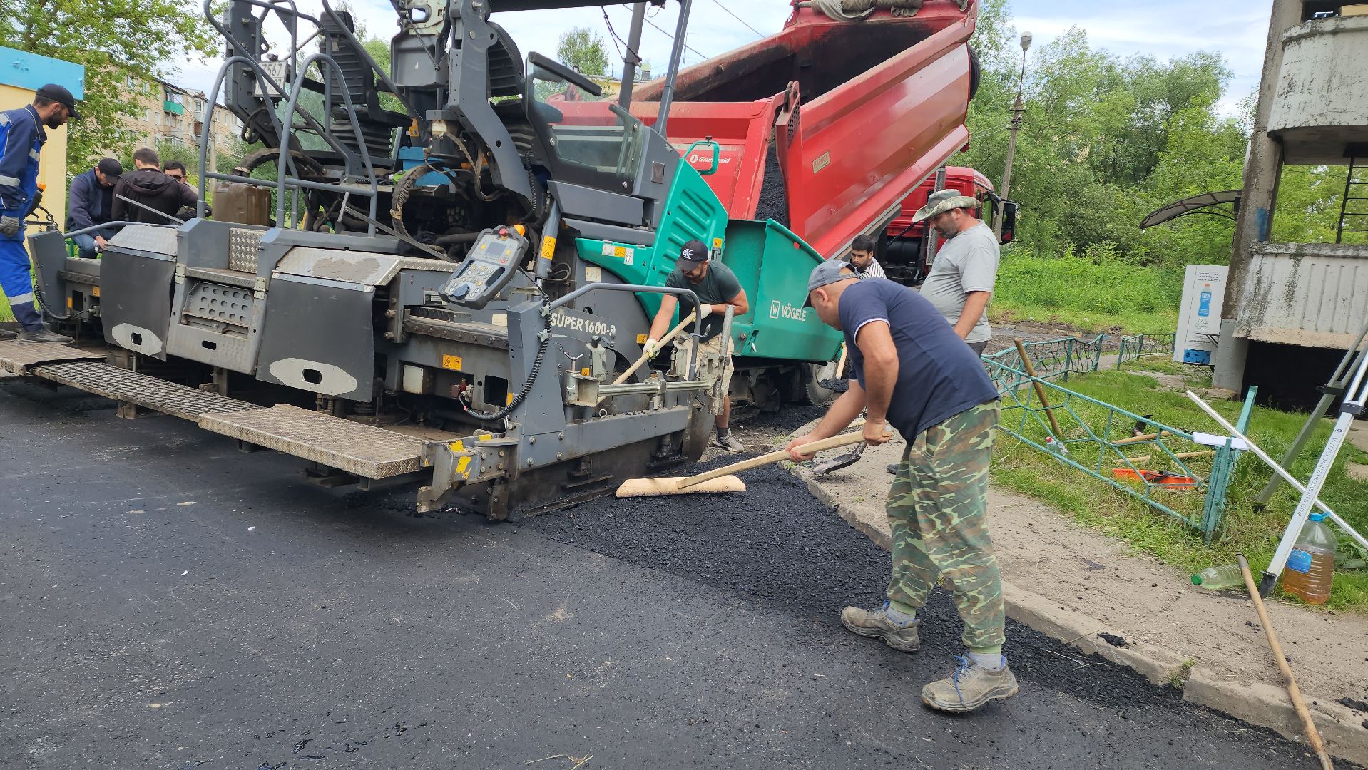 ямочный ремонт, Дворы, Лобня, Ремонт,