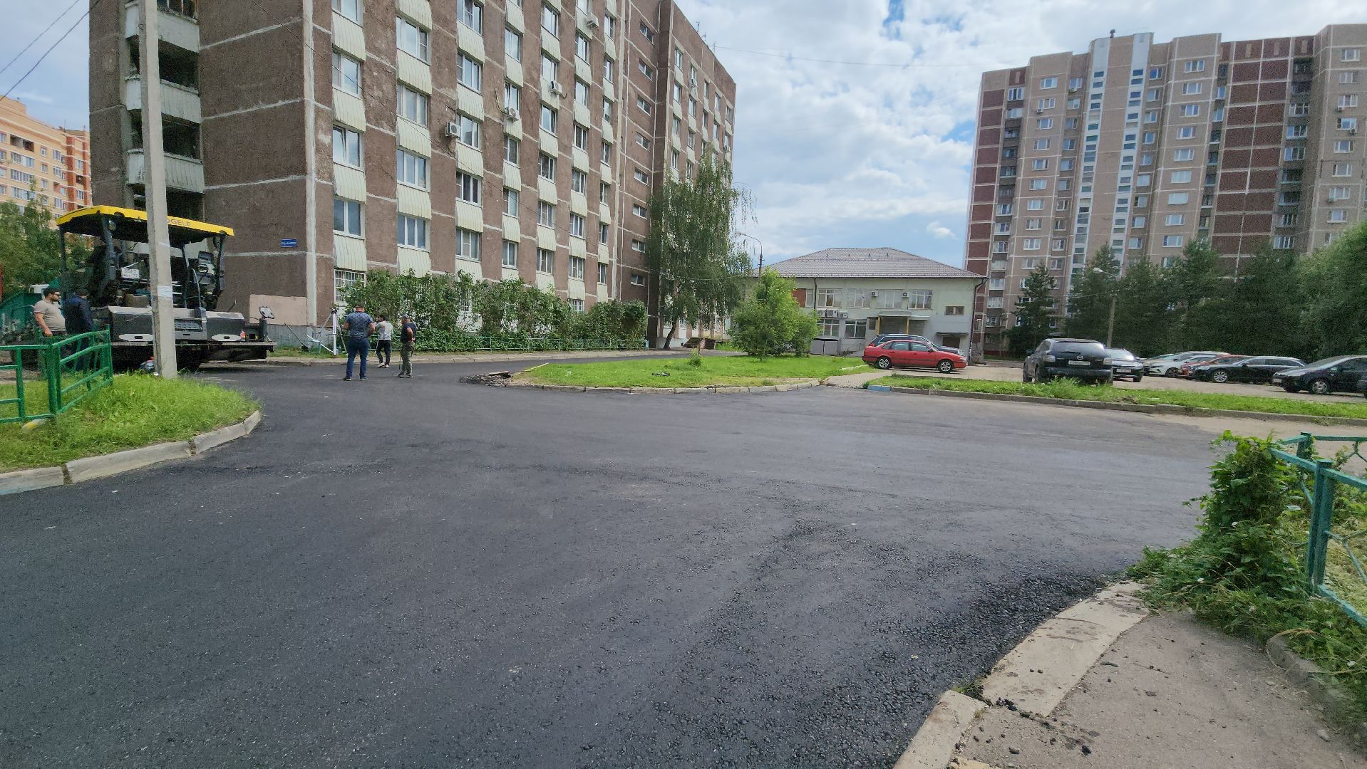 ямочный ремонт, Дворы, Лобня, Ремонт,