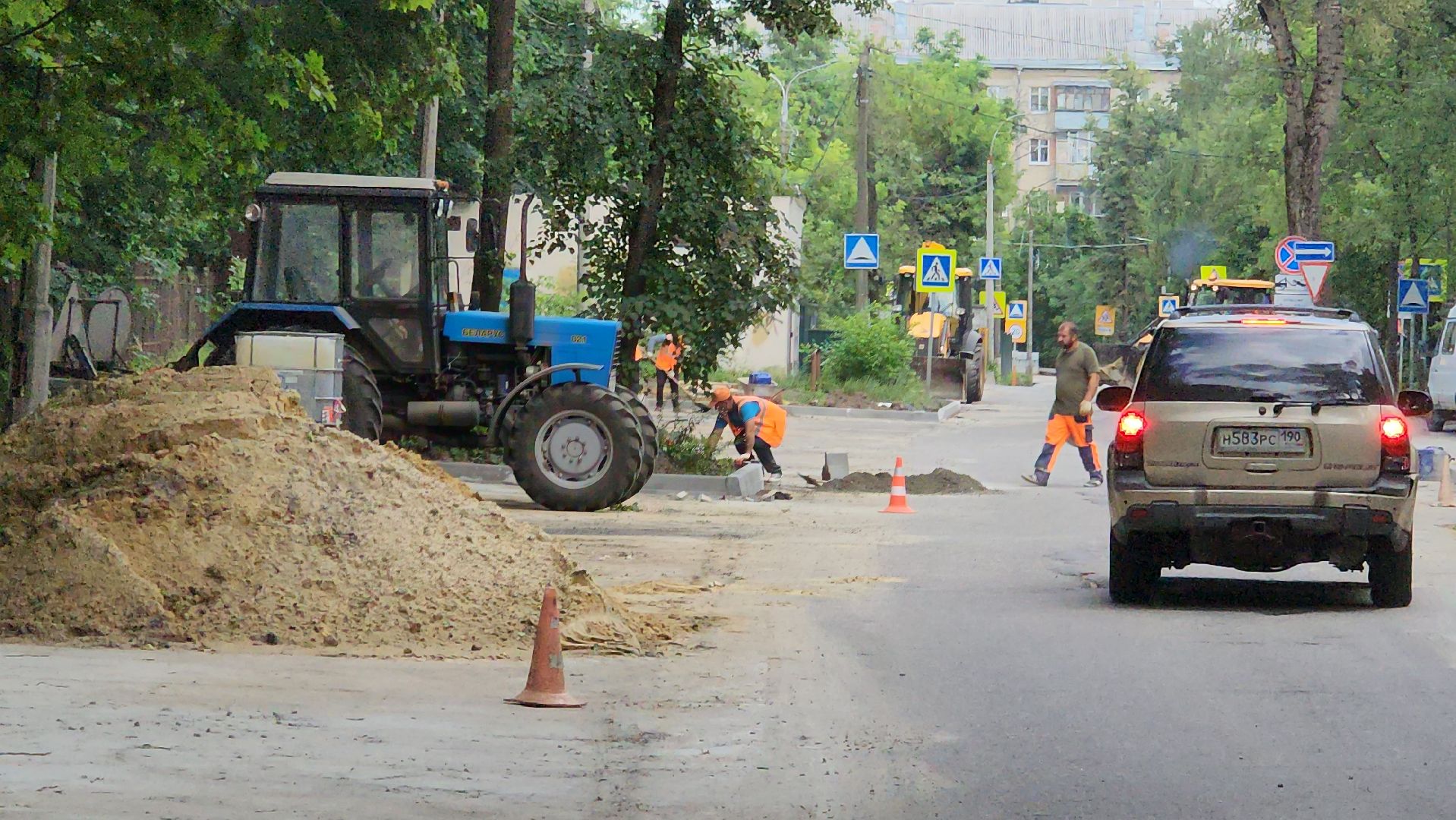 глава городского округа, борис аубакиров, ул Строительная, ремонт, реконструкция, дороги, жуковский,