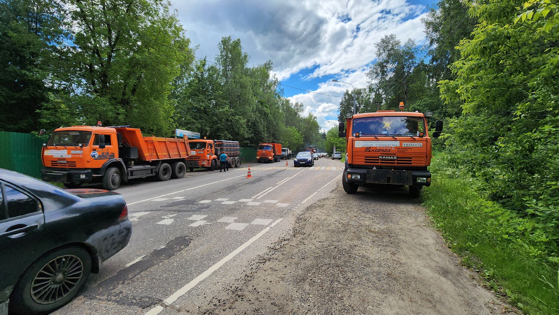 Солнечногорск, Тимоново, Тимоновское шоссе, дороги, дорожные работы,