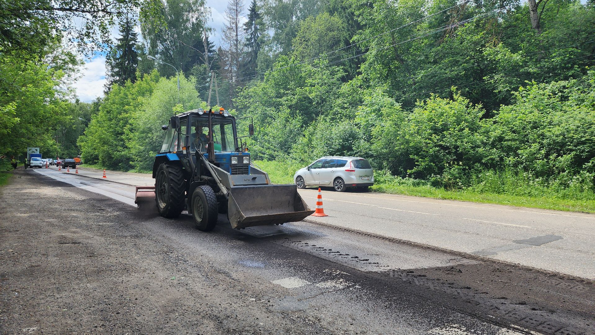 Солнечногорск, Тимоново, Тимоновское шоссе, дороги, дорожные работы,