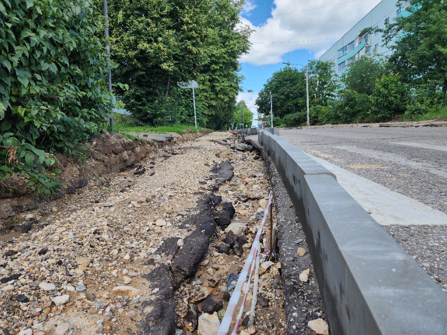 Ремонт дорог, Ремонт тротуаров, Руза, рузский городской округ, дорожные работы, московская область, подмосковье,
