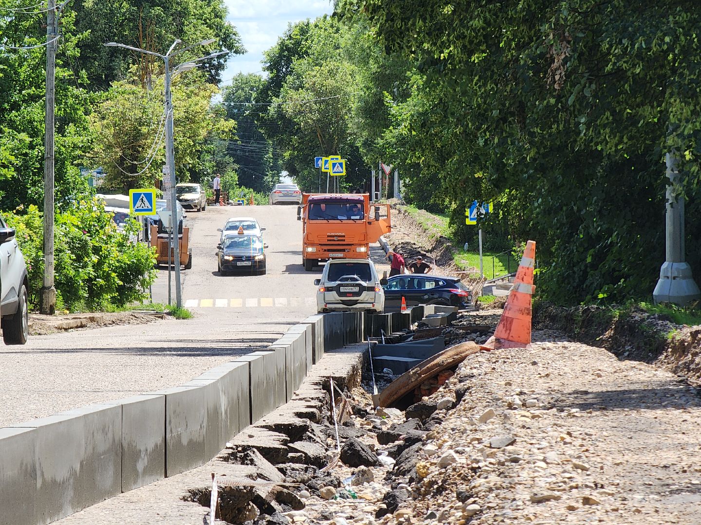 Ремонт дорог, Ремонт тротуаров, Руза, рузский городской округ, дорожные работы, московская область, подмосковье,