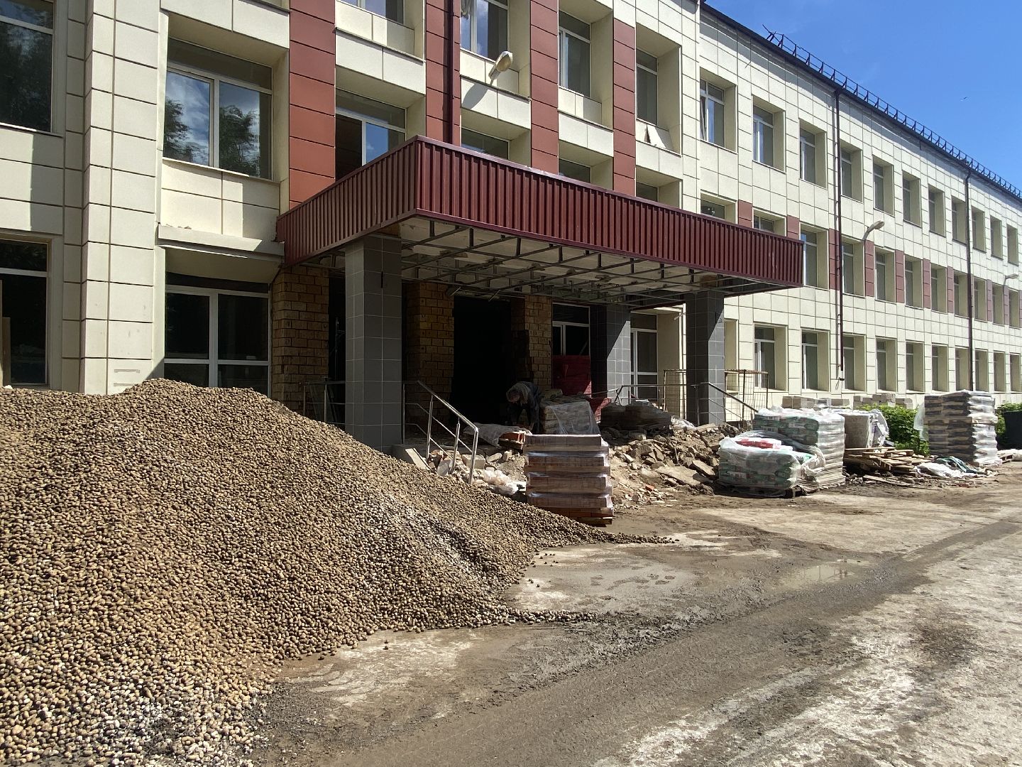 школа им АС Попова, капитальный ремонт школы Попова, Власиха капремонт Поповки, точка роста поповка, капремонт Попова Власиха,