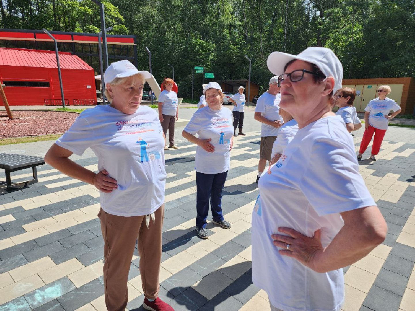 активное долголетие,зарядка долголетов, общеобластная зарядка, парк апаринки, видное, ленинский округ,