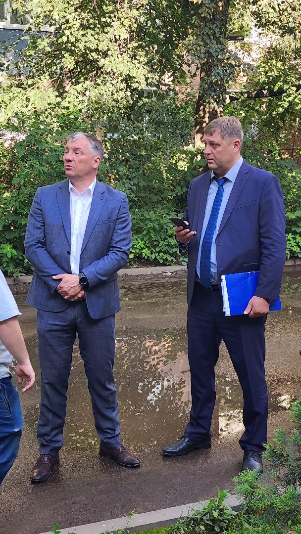 борис аубакиров, мбу городское хозяйство, дренаж, подтопление домов, ливни, выездная администрация, ул Туполева,