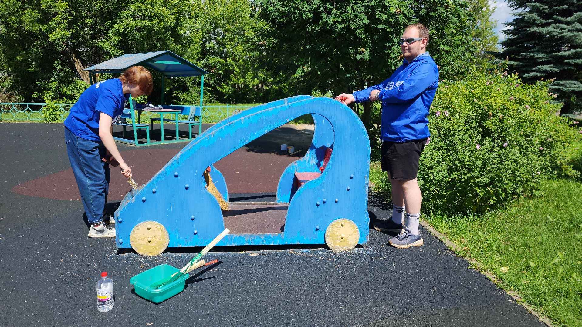 ивантеевка, центр социального обслуживания, благоустройство, детская игровая площадка, ремонт детских площадок,волонтерское движение,