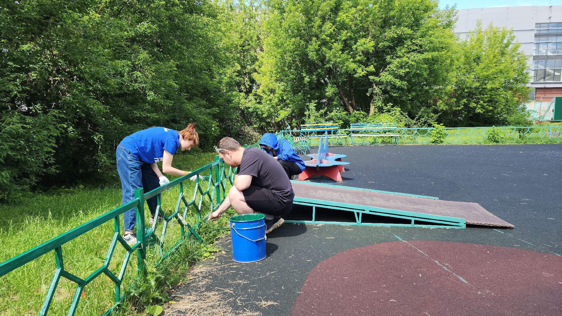 ивантеевка, центр социального обслуживания, благоустройство, детская игровая площадка, ремонт детских площадок,волонтерское движение,