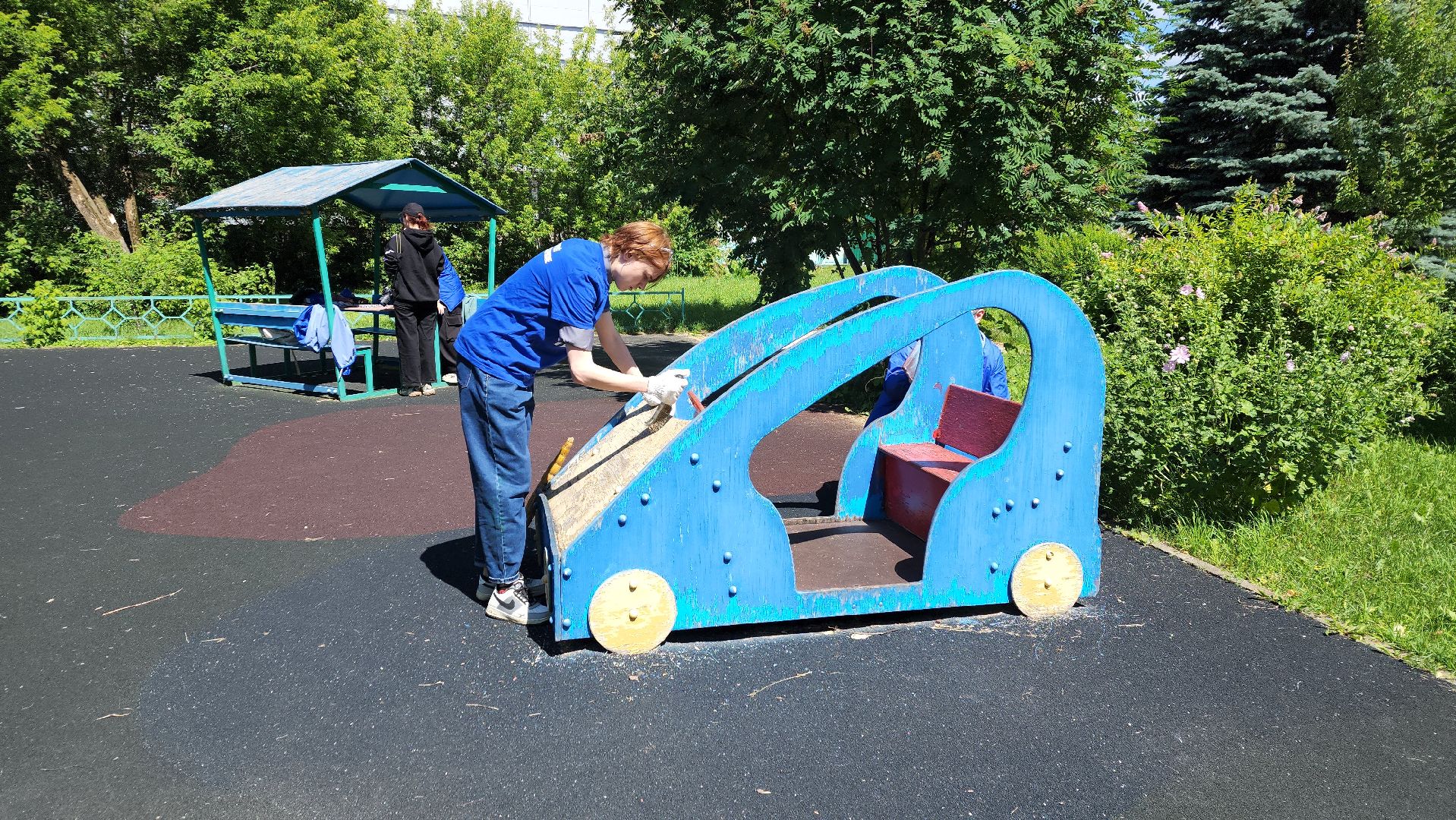 ивантеевка, центр социального обслуживания, благоустройство, детская игровая площадка, ремонт детских площадок,волонтерское движение,