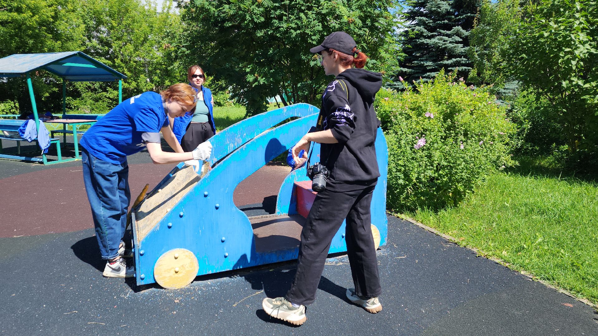 ивантеевка, центр социального обслуживания, благоустройство, детская игровая площадка, ремонт детских площадок,волонтерское движение,