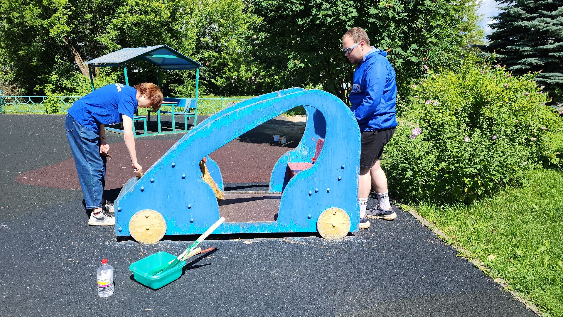 ивантеевка, центр социального обслуживания, благоустройство, детская игровая площадка, ремонт детских площадок,волонтерское движение,