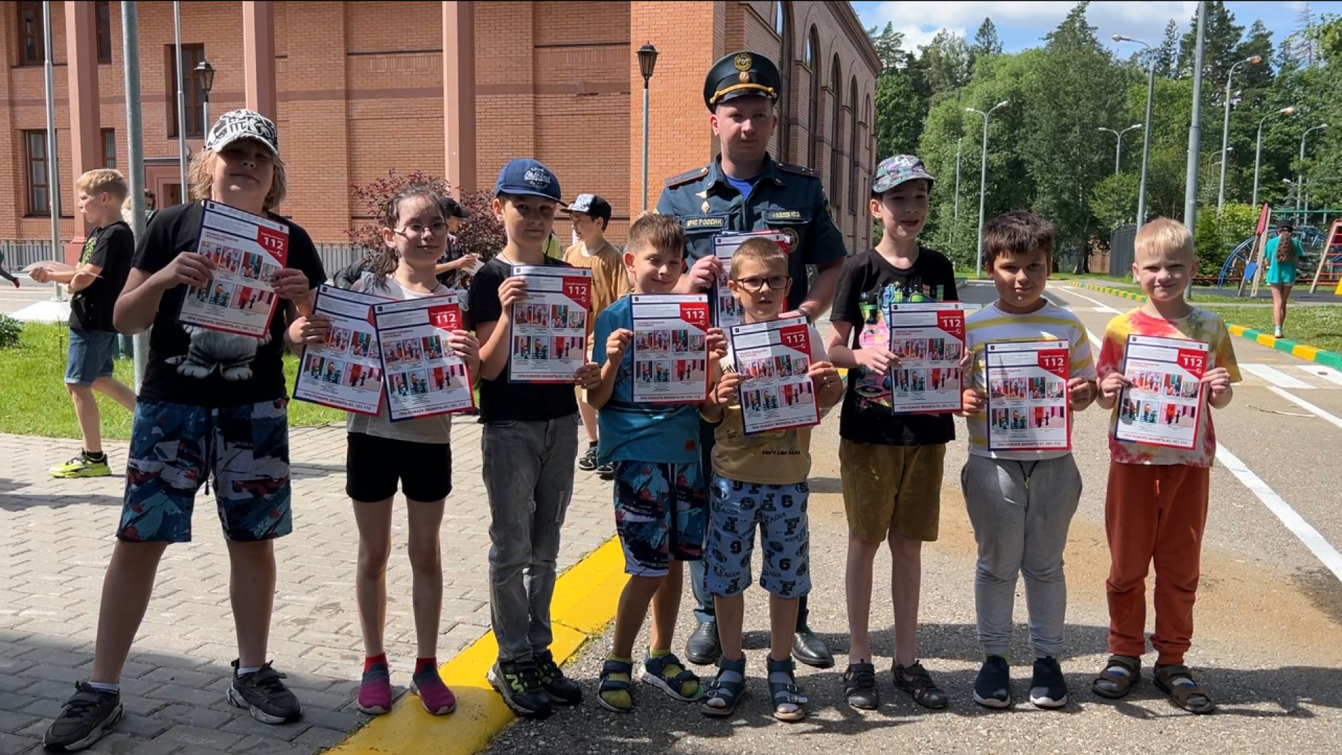 химки, пожарные, школьный лагерь, пожарная безопасность,профилактика пожаров,
