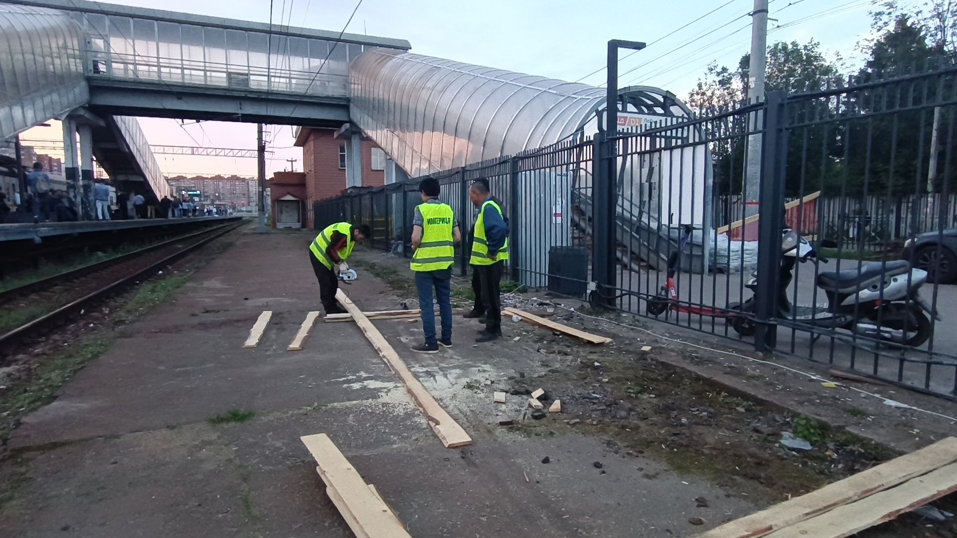 ремонт, мост, лобня,