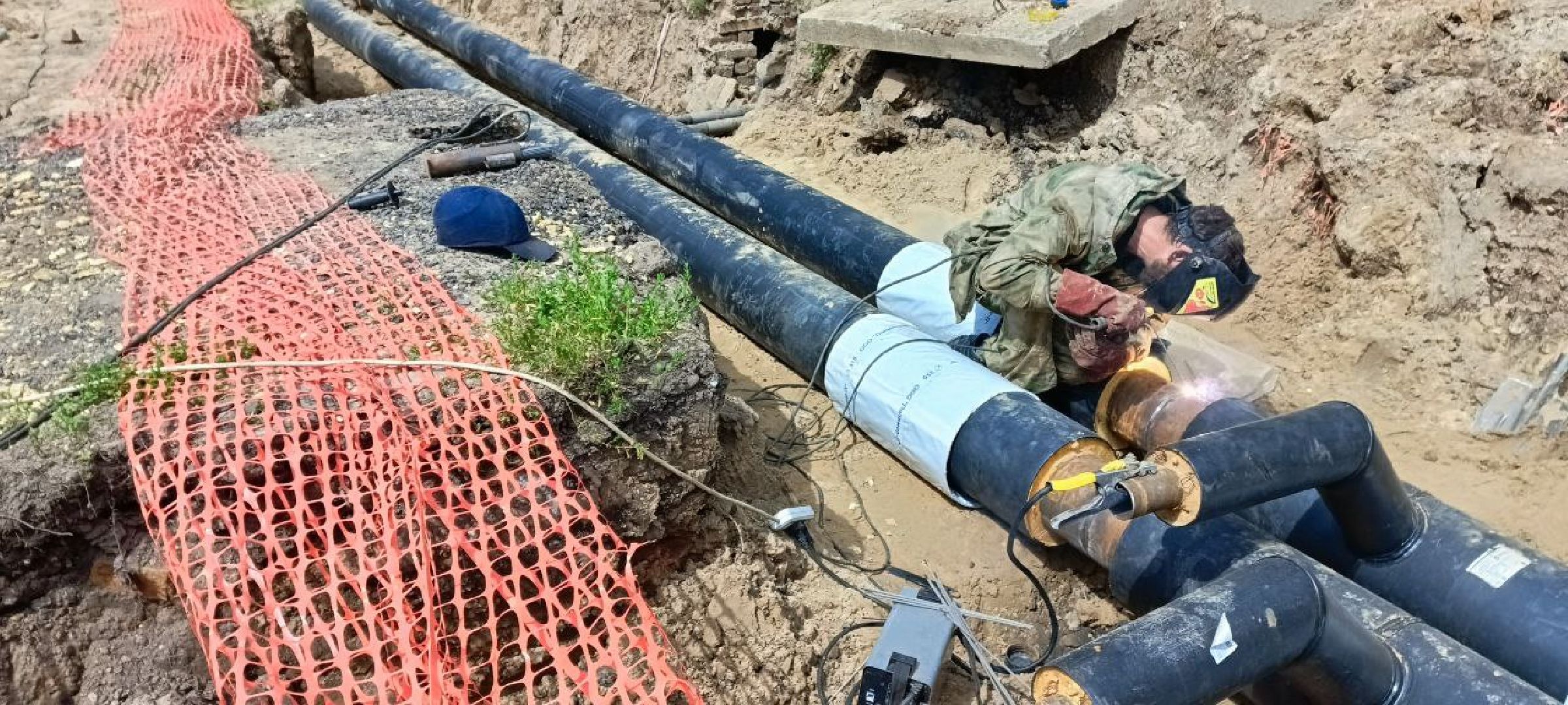 Талдом, Запрудня, Ремонт теплосетей,