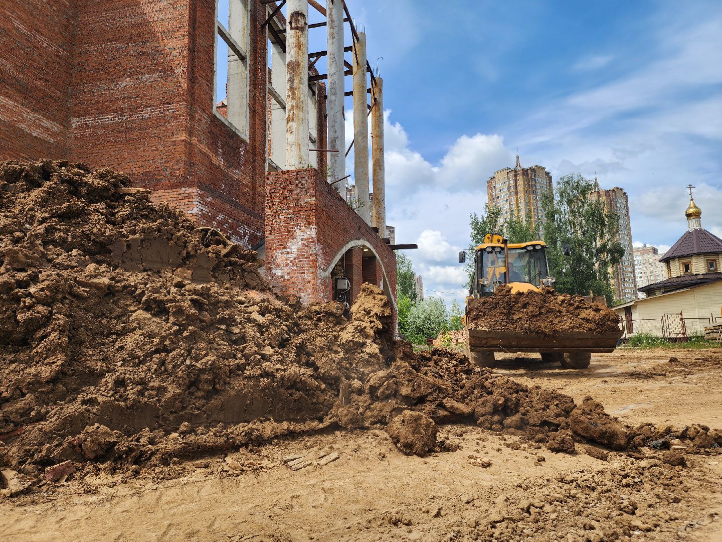 Подольск, никольский храм, Долгострой, Строительство,