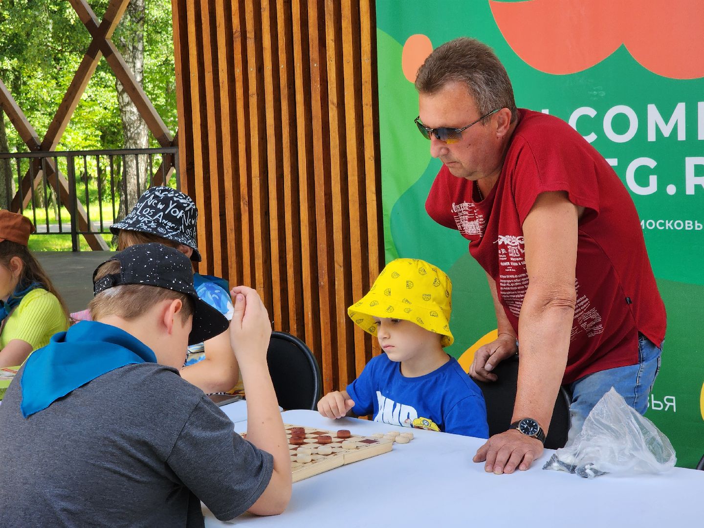 егорьевск, парк, шашки, спорт, мастер класс,