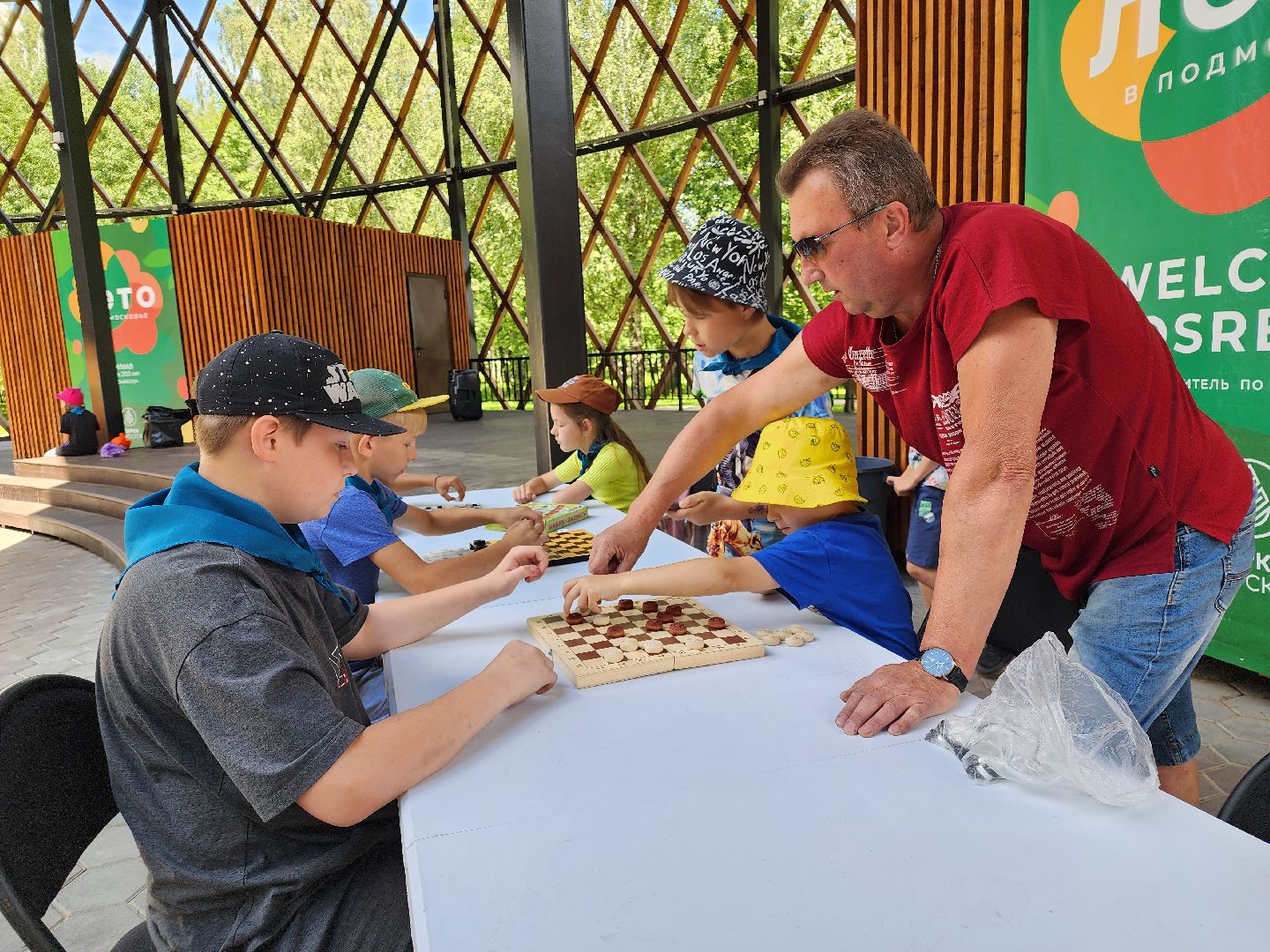 егорьевск, парк, шашки, спорт, мастер класс,