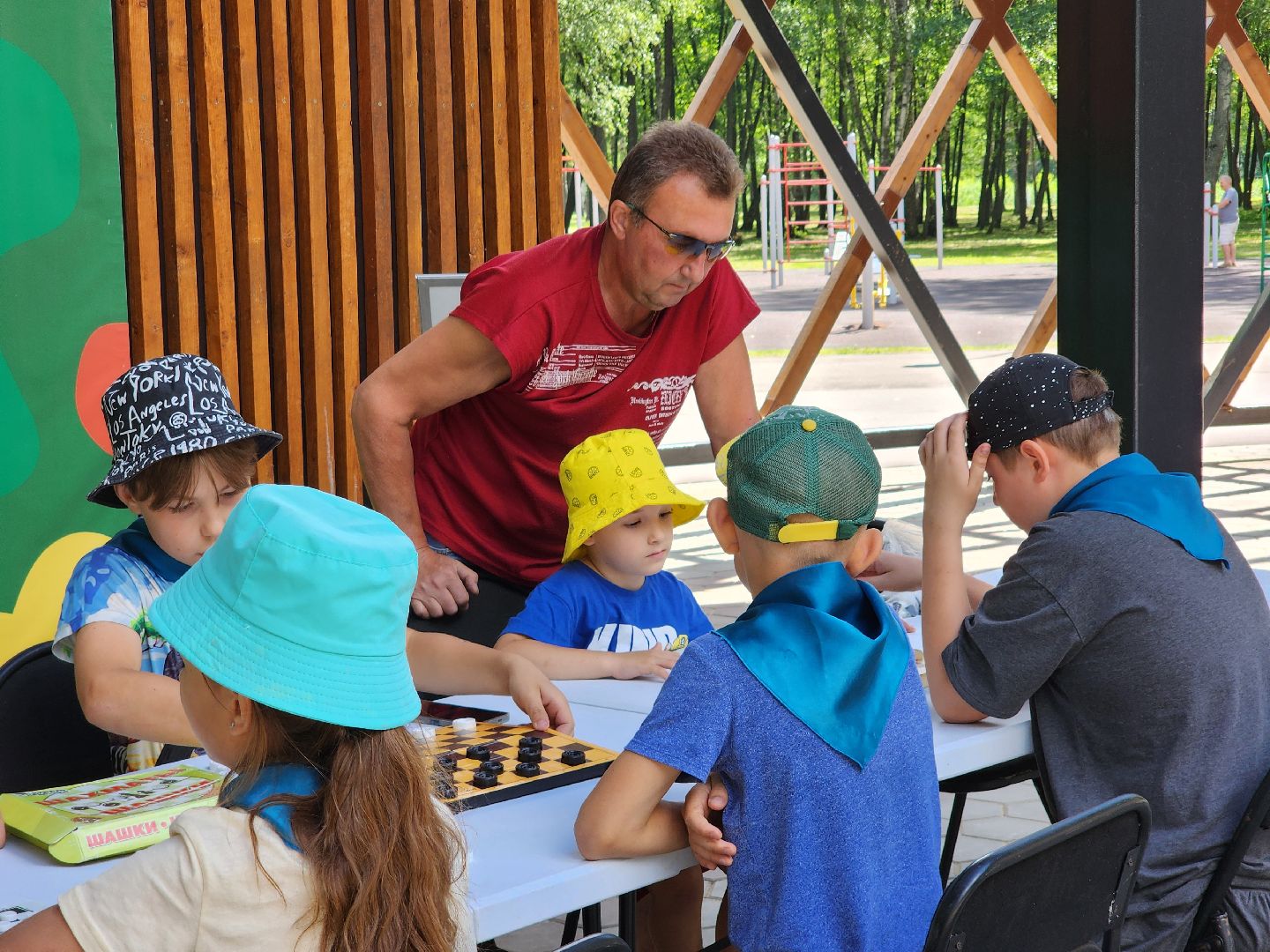 егорьевск, парк, шашки, спорт, мастер класс,