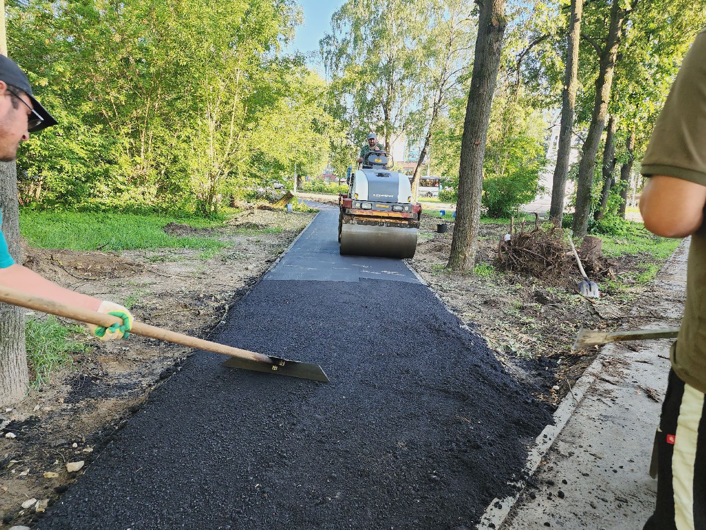 Егорьевск, Народная тропа, Дорожка, Асфальт, Подмосковье, Московская область,