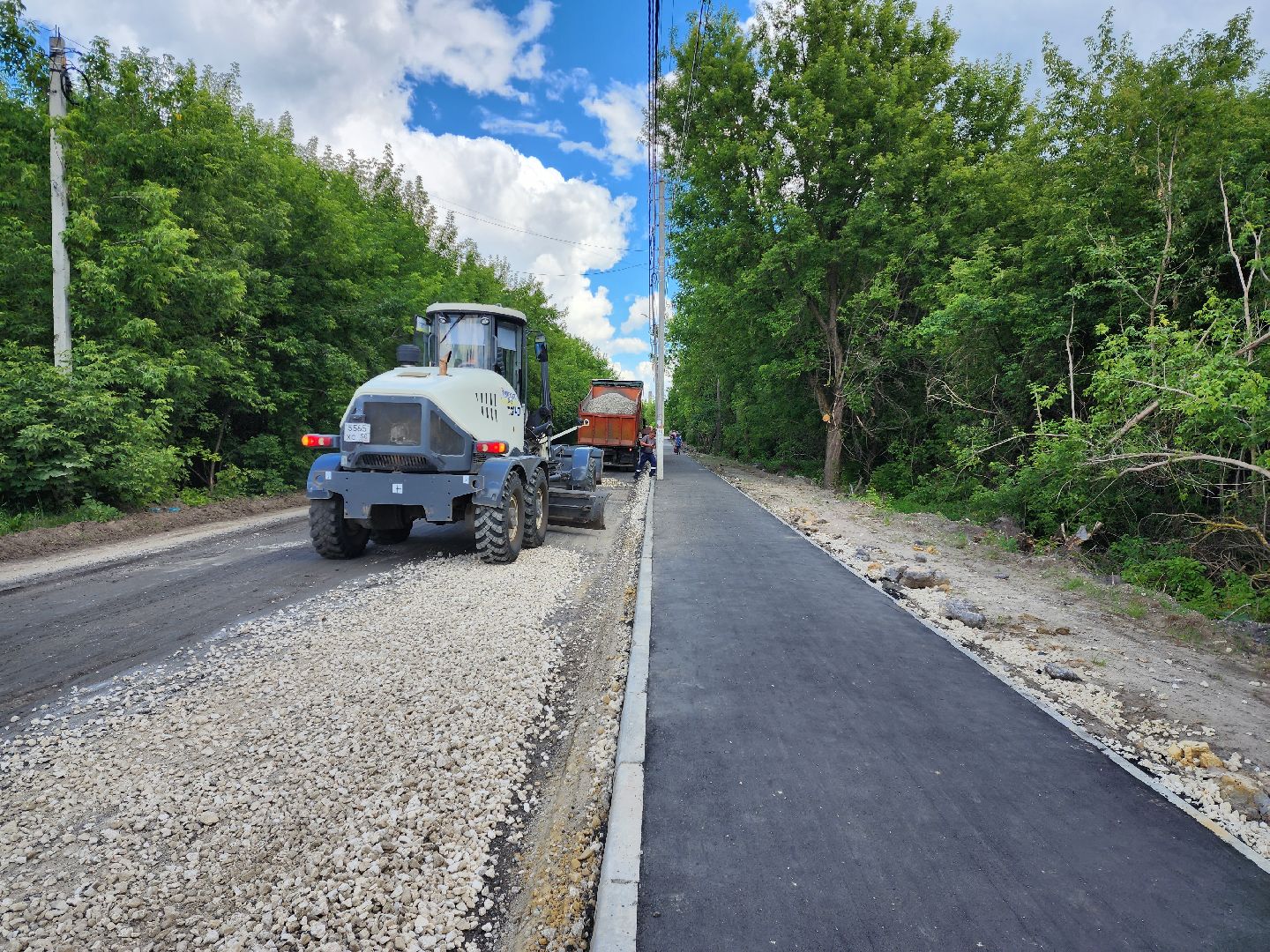 раменское, дороги, ремонт дороги в поселке Комбината стройматериалов-1,