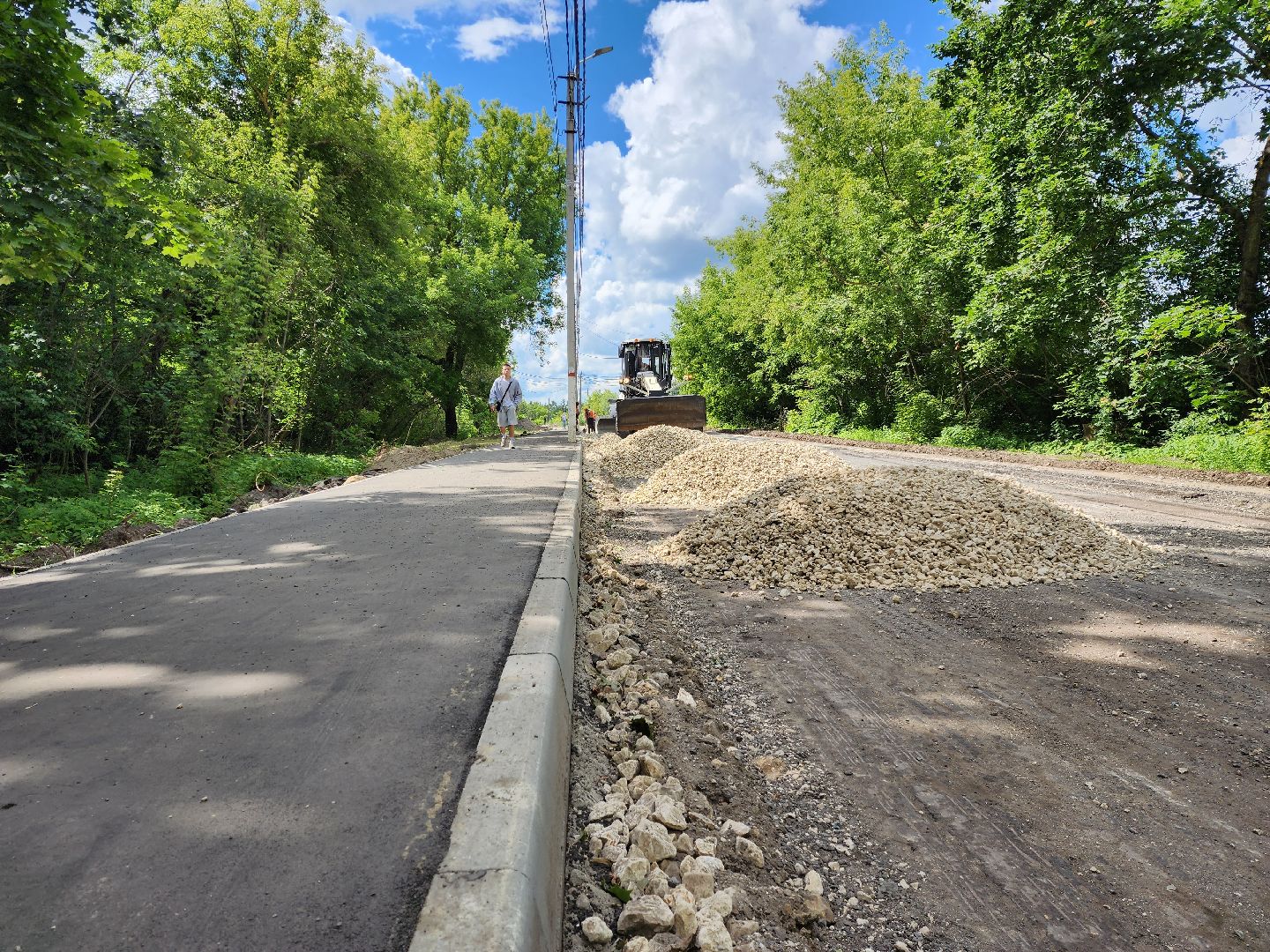 раменское, дороги, ремонт дороги в поселке Комбината стройматериалов-1,
