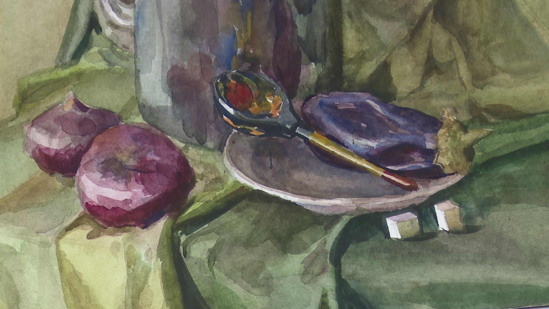 Реутов, библиотека, художник, картины, выставка, акварель, карандаш,