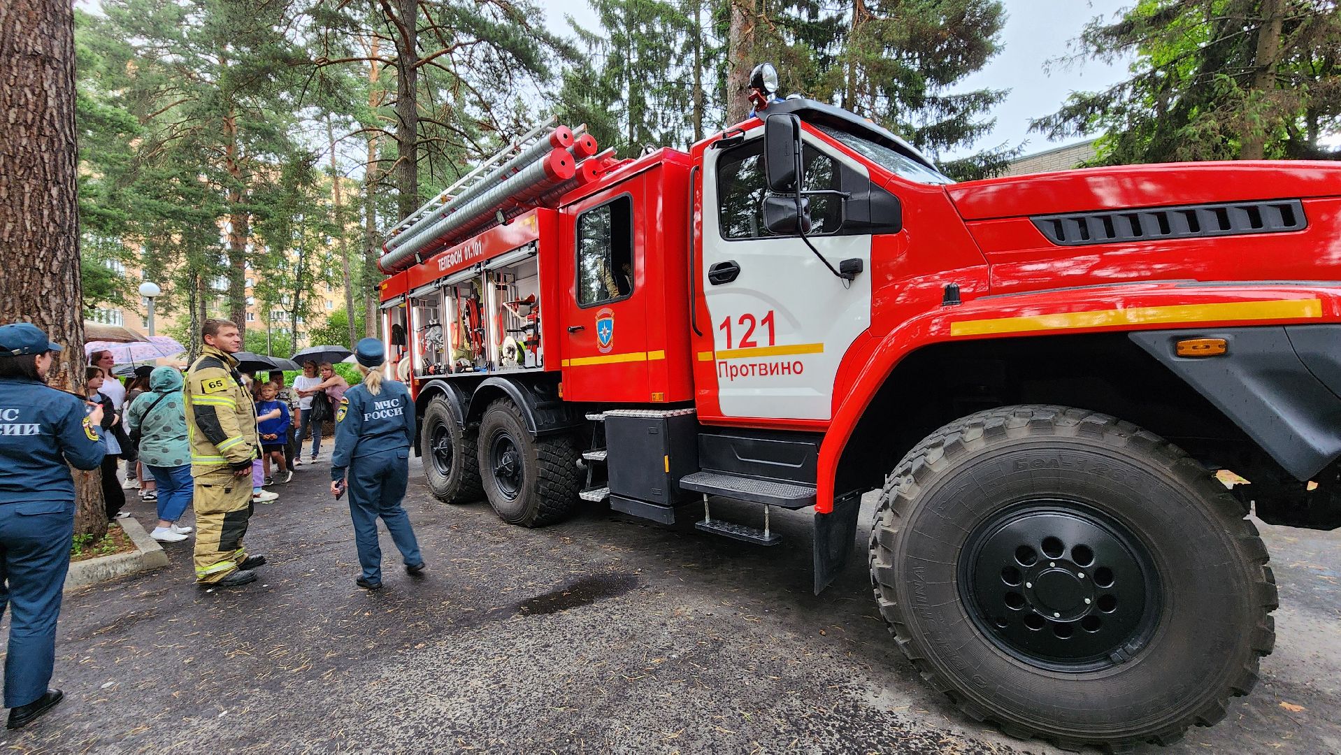 протвино, пожарная машина, дети, летний отдых, дк протон, дюц горизонт,