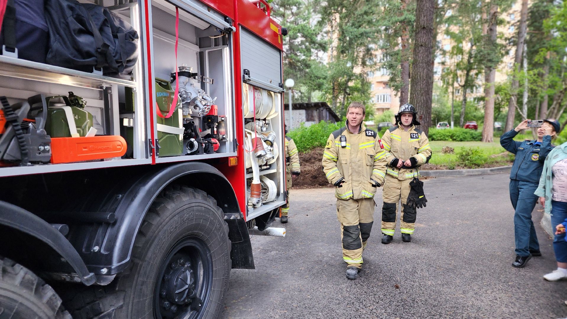 протвино, пожарная машина, дети, летний отдых, дк протон, дюц горизонт,