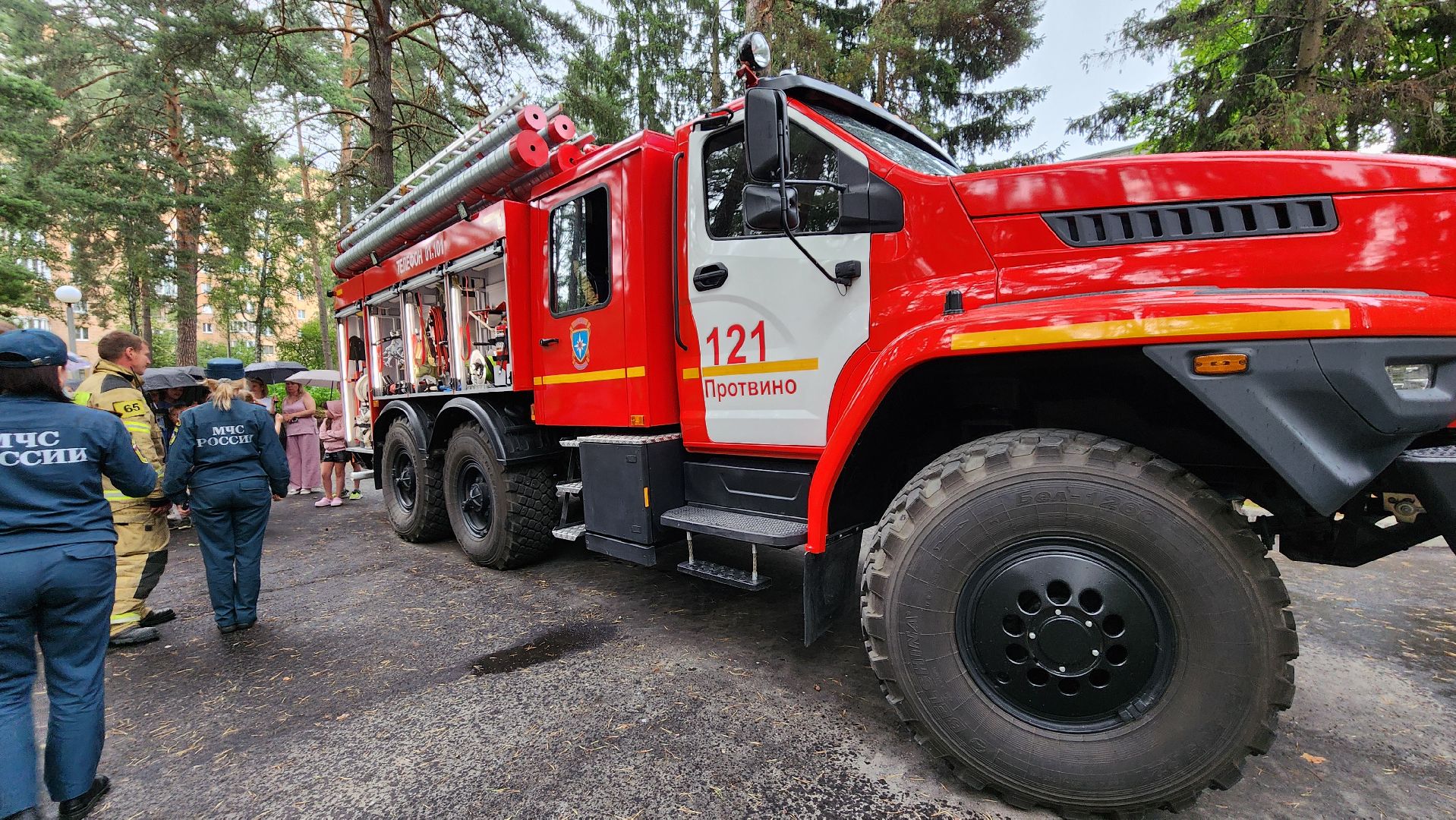 протвино, пожарная машина, дети, летний отдых, дк протон, дюц горизонт,