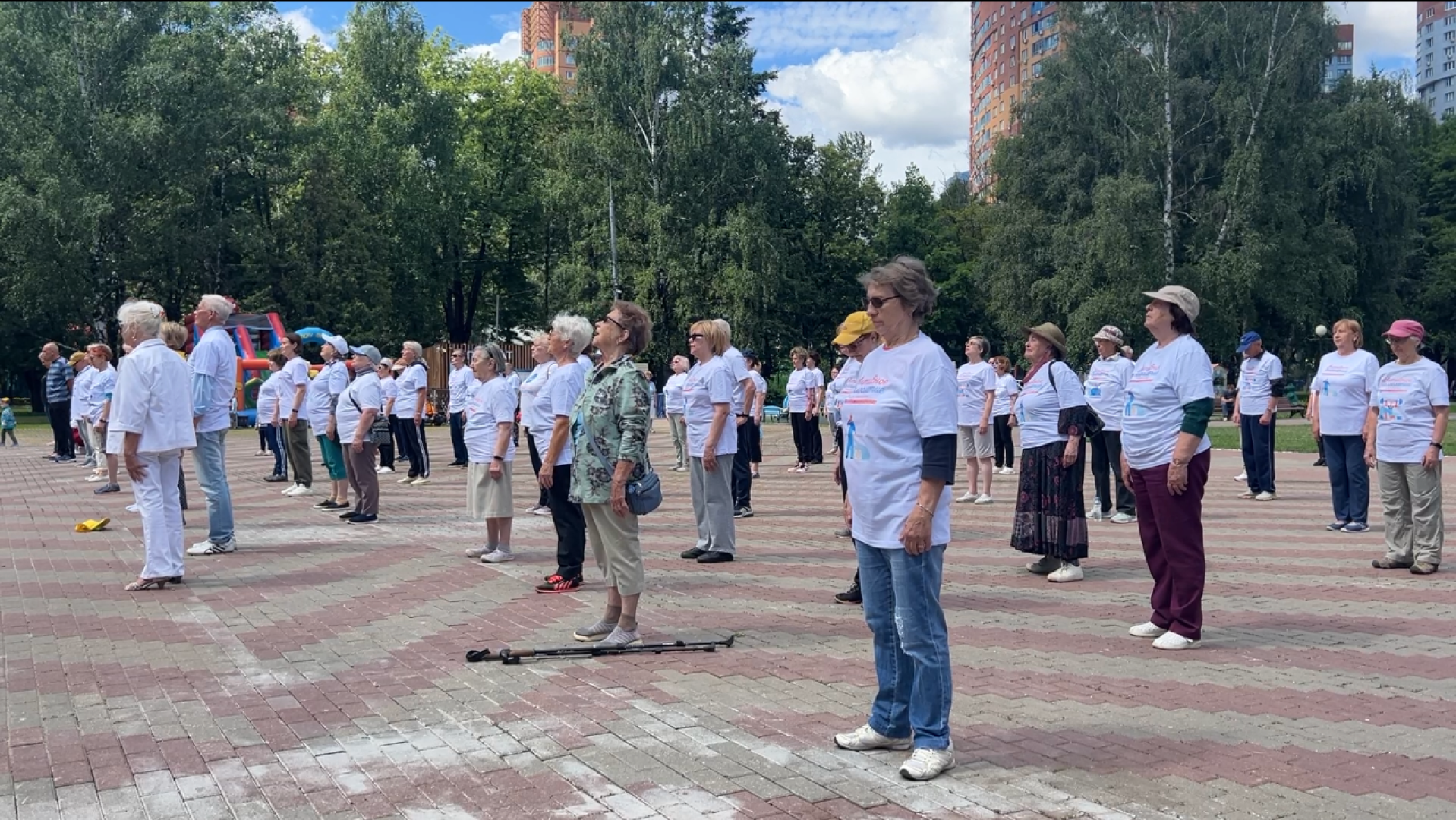 химки, спорт, активное долголетие, зарядка долголетов,