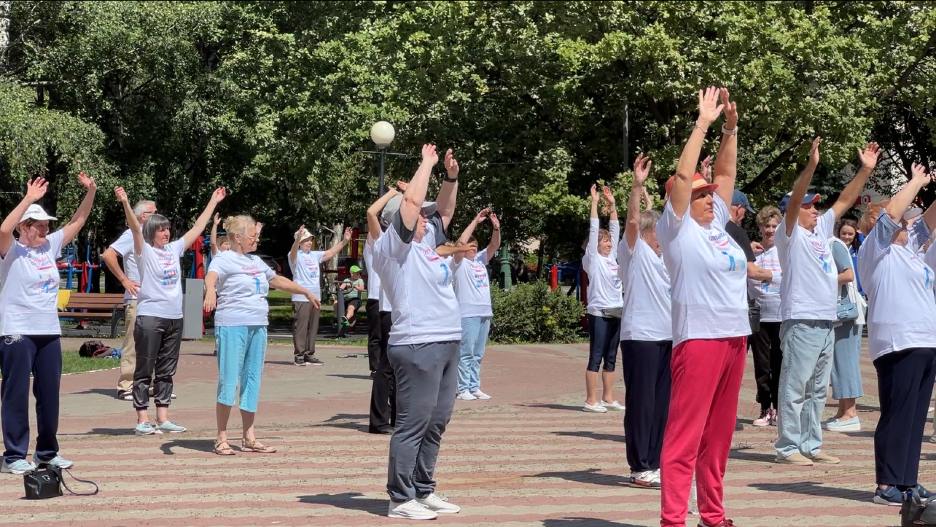химки, спорт, активное долголетие, зарядка долголетов,