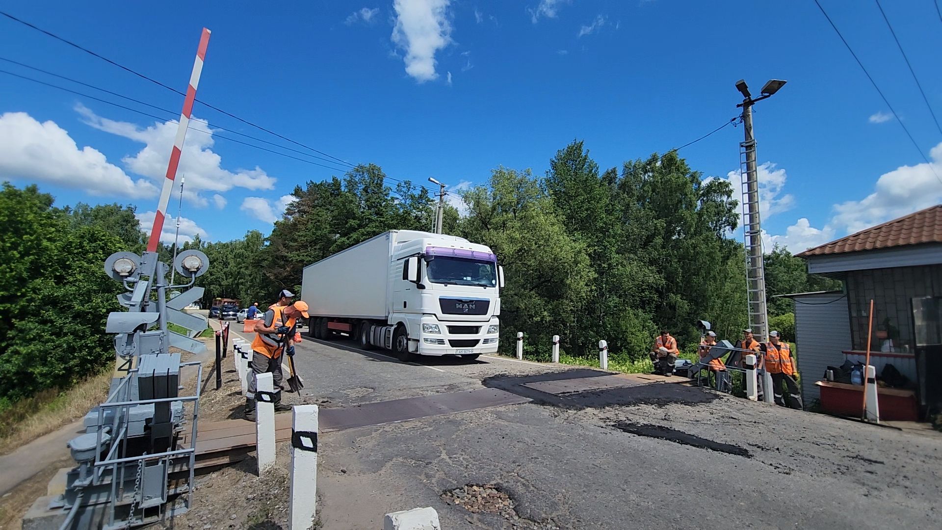 Одинцово, часцы, дороги, железнодорожный переезд, ремонт,