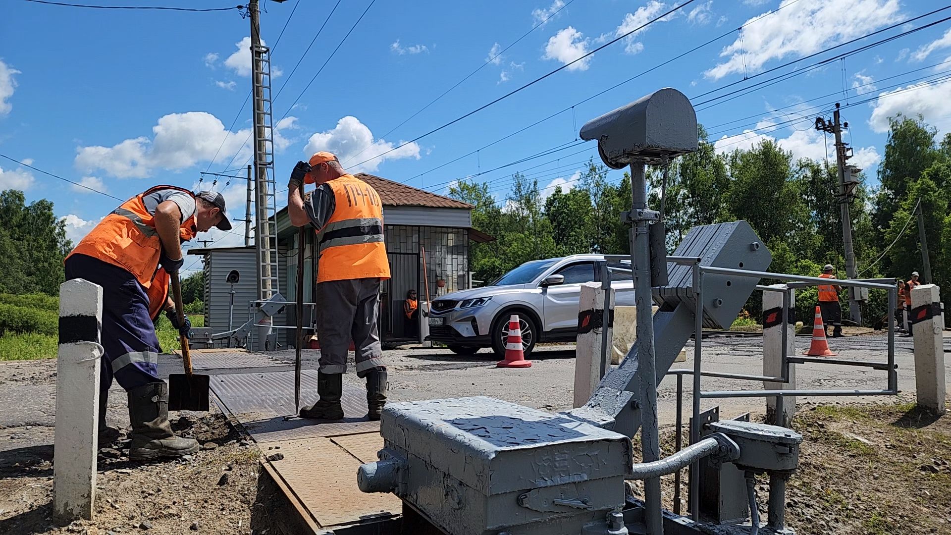 Одинцово, часцы, дороги, железнодорожный переезд, ремонт,