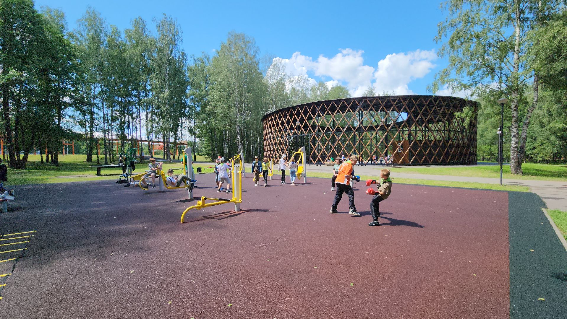 бокс, егорьевск, спорт, парк, тренировка, воздух,