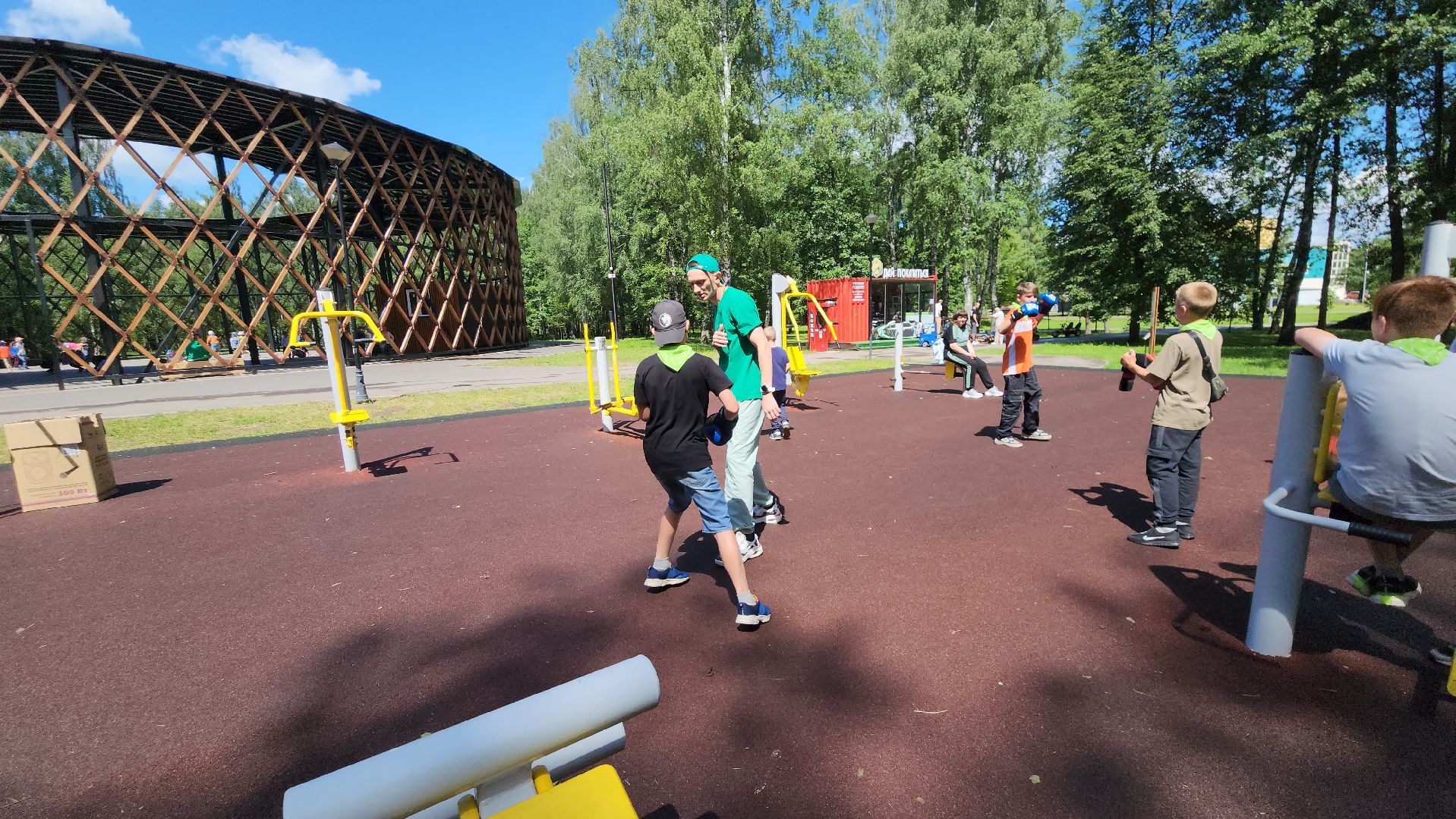 бокс, егорьевск, спорт, парк, тренировка, воздух,