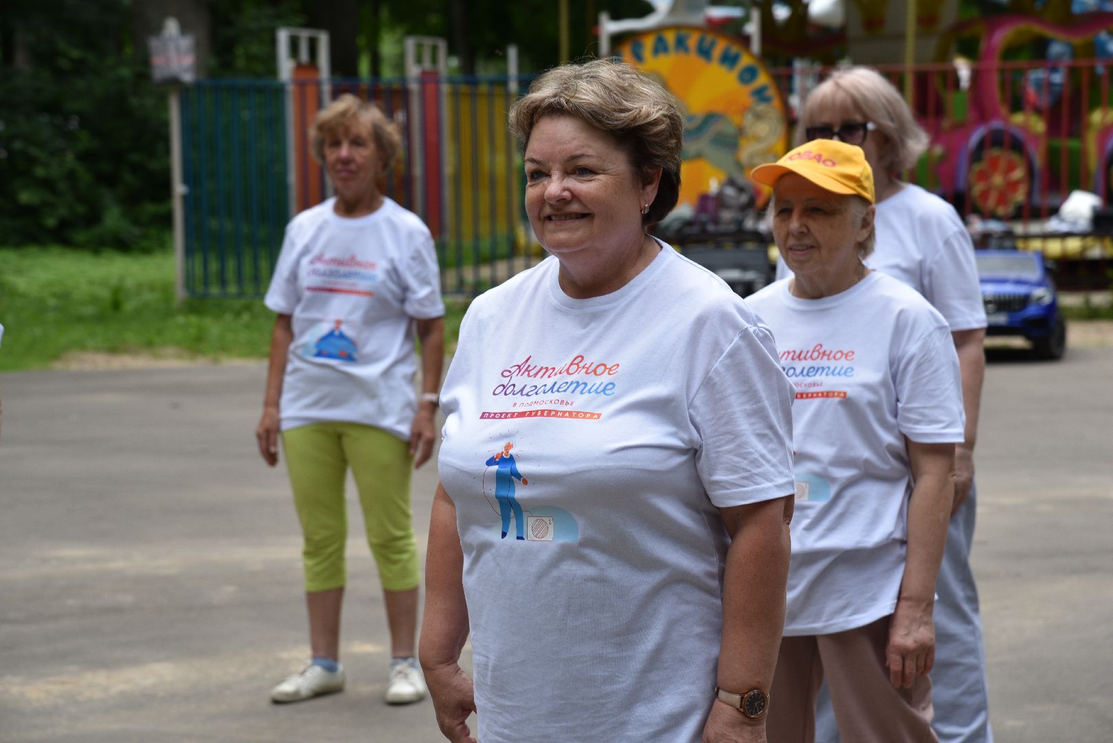 лотошино, лотошинский парк, активное долголетие, зарядка долголетов, парки подмосковья,