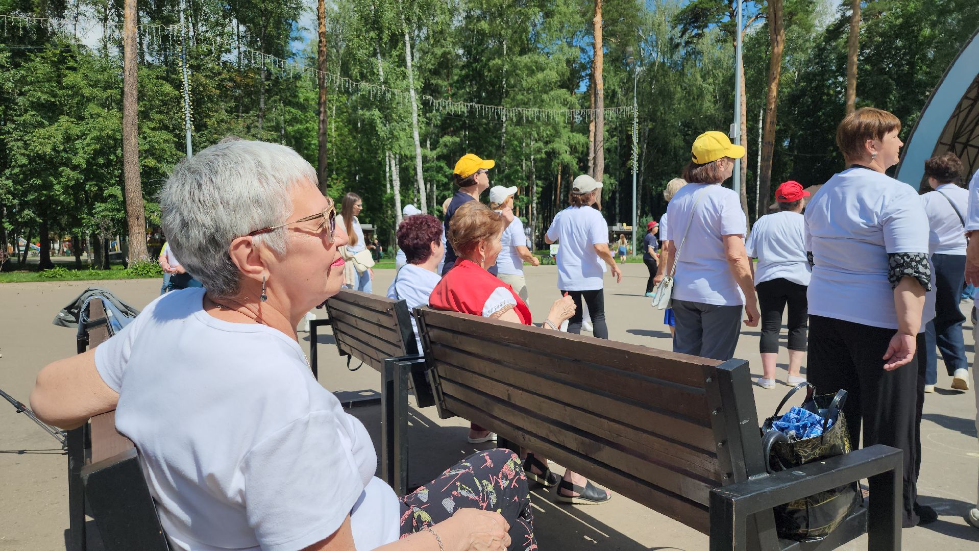 Активное долголетие, Зарядка долголетов, Центральный парк, Ногинск, Богородский городской округ,