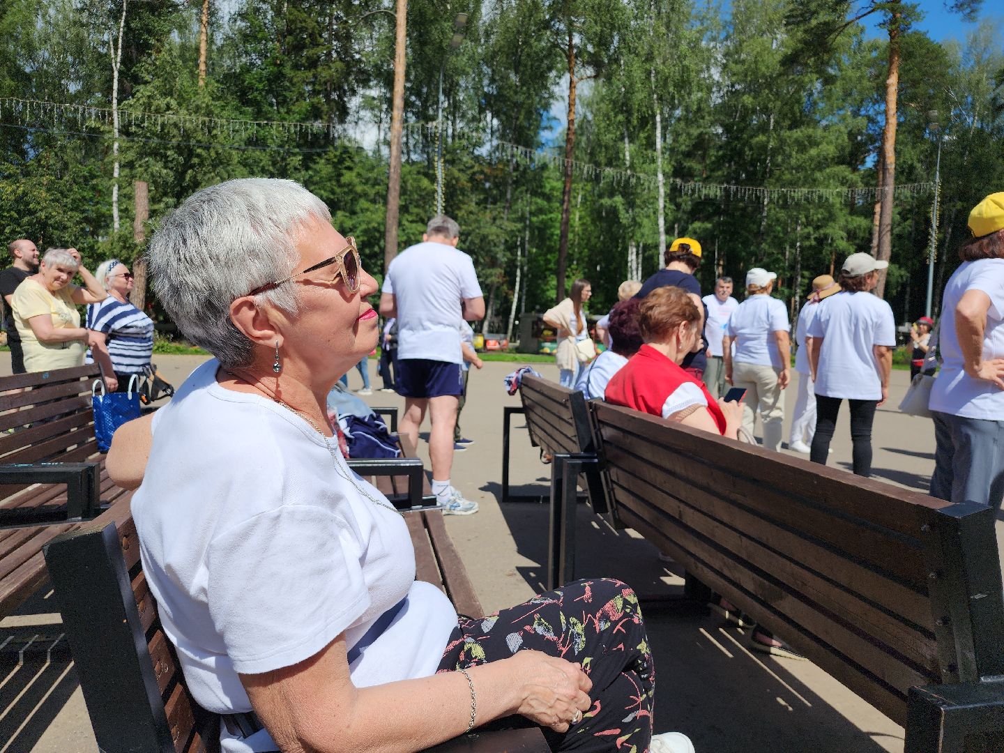 Активное долголетие, Зарядка долголетов, Центральный парк, Ногинск, Богородский городской округ,