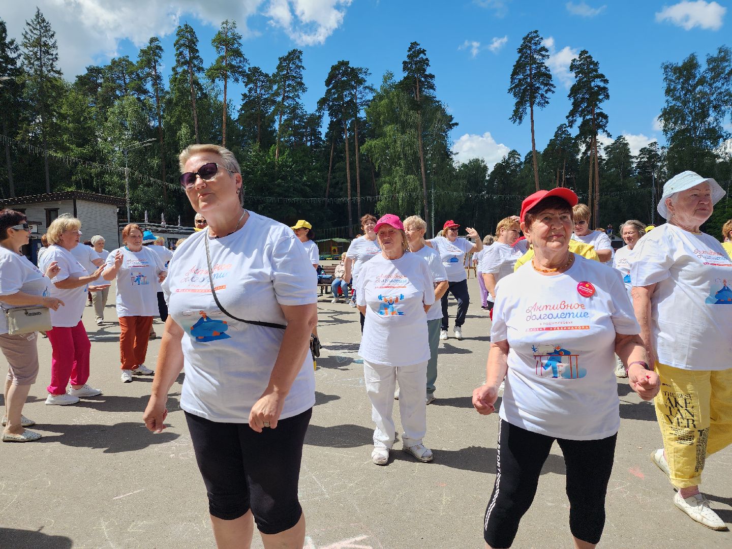Активное долголетие, Зарядка долголетов, Центральный парк, Ногинск, Богородский городской округ,