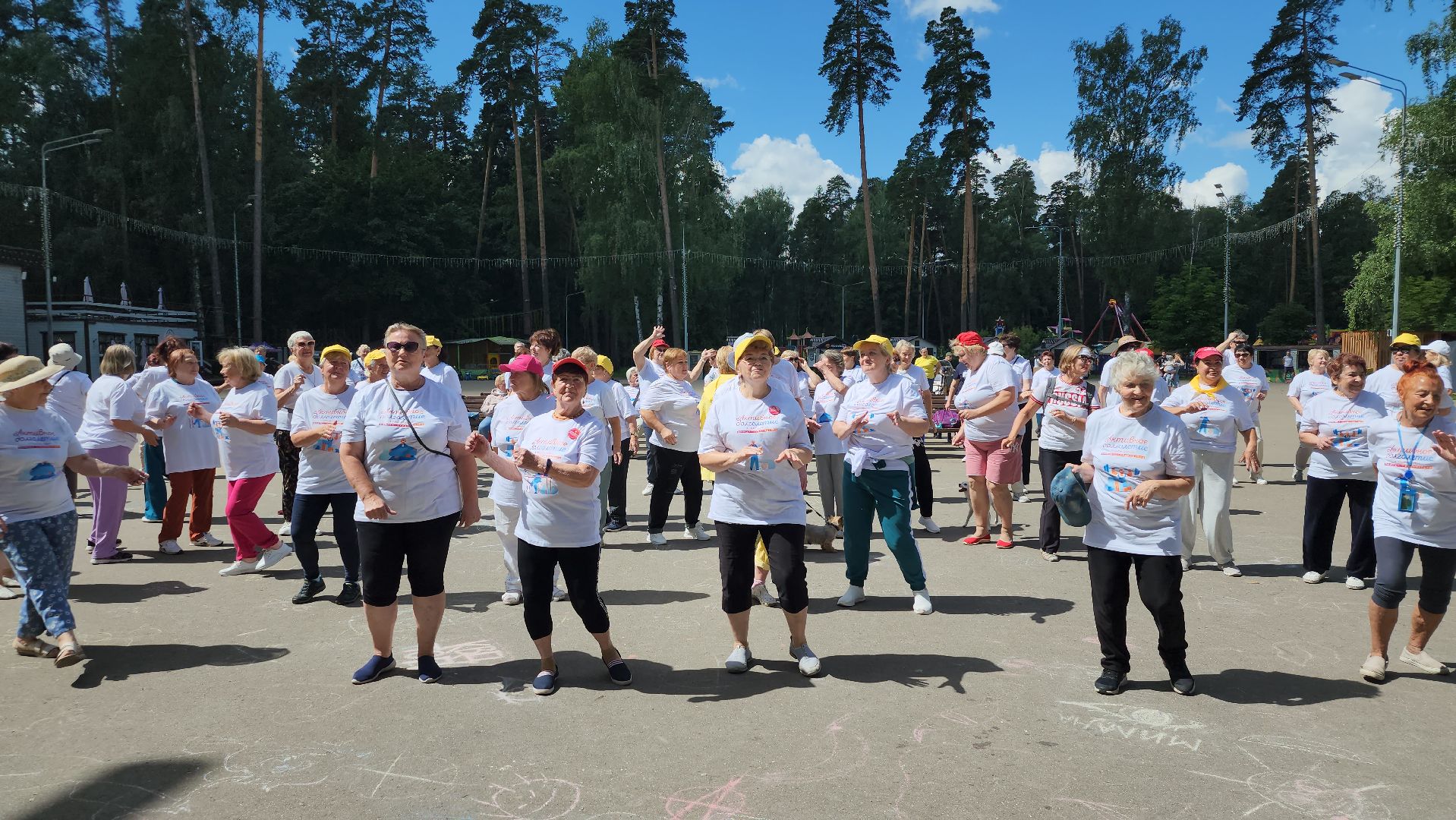 Активное долголетие, Зарядка долголетов, Центральный парк, Ногинск, Богородский городской округ,