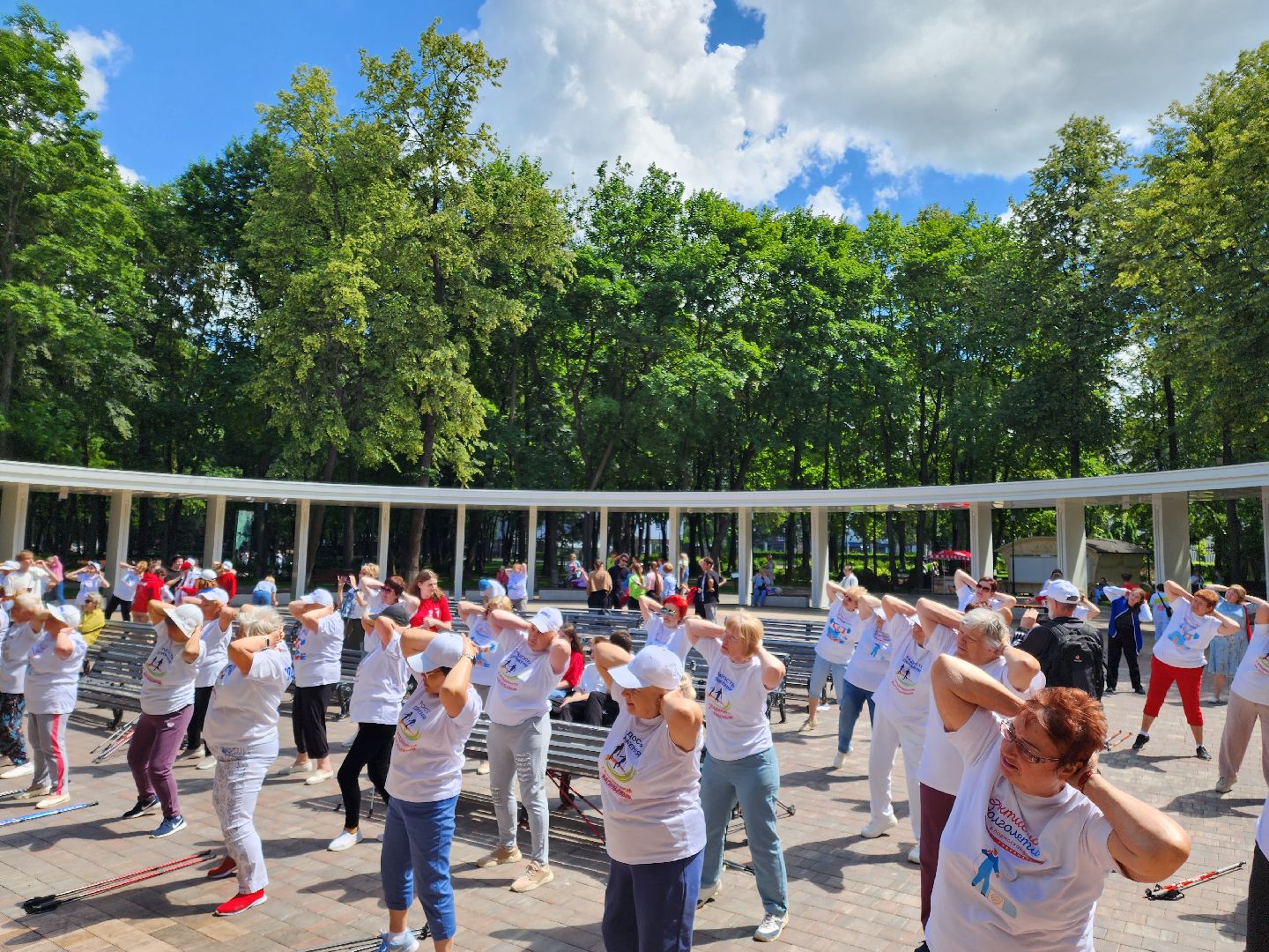 активное долголети, зарядка долголетов, Подольск, Олимпийская чемпионка,