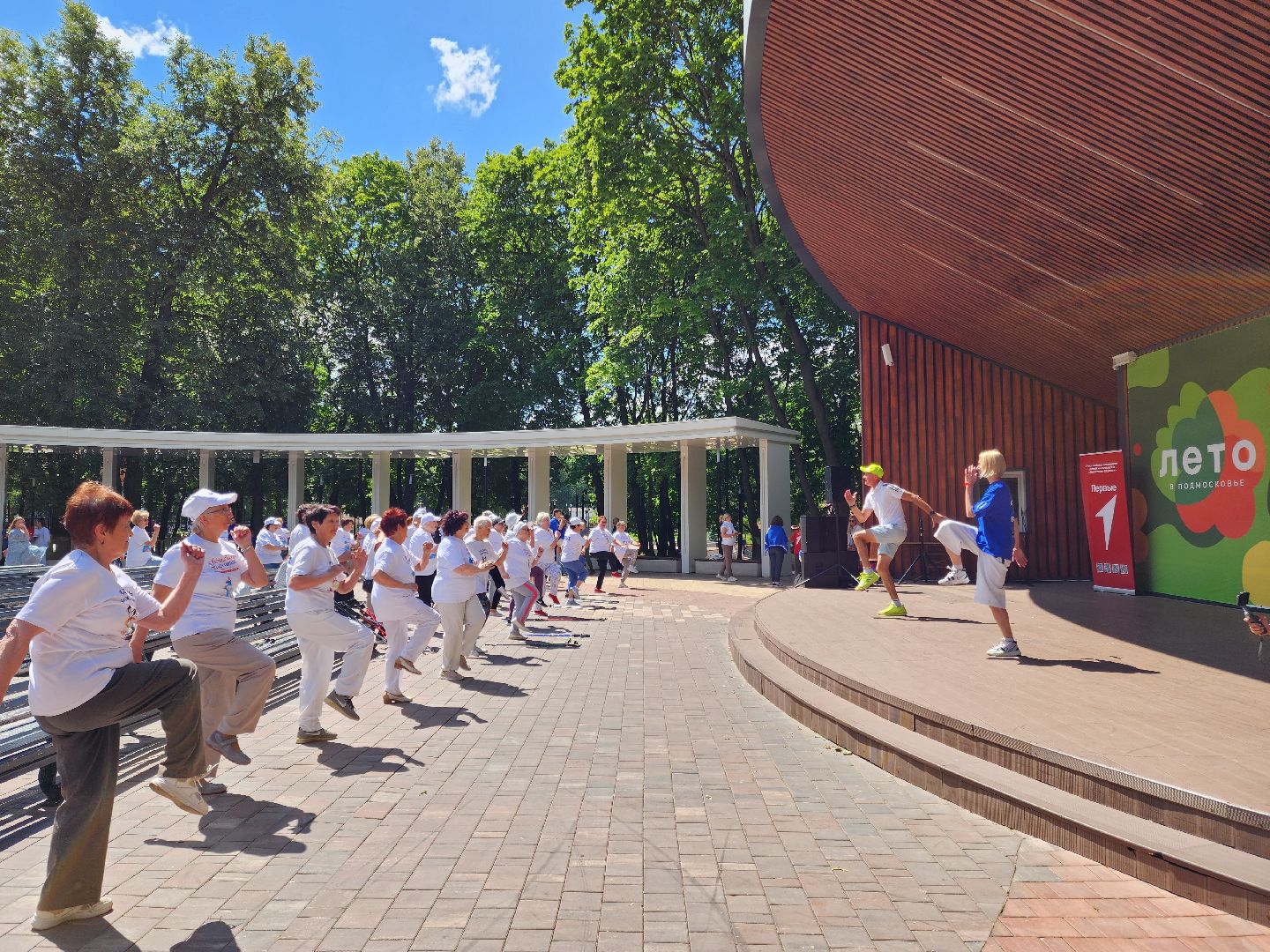 активное долголети, зарядка долголетов, Подольск, Олимпийская чемпионка,