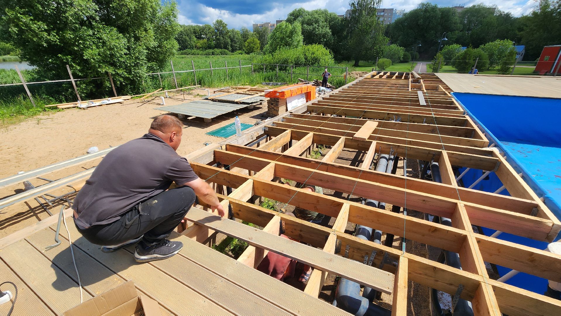 Солнечногорск, озеро сенеж, туризм, бассейн, пляжная зона,