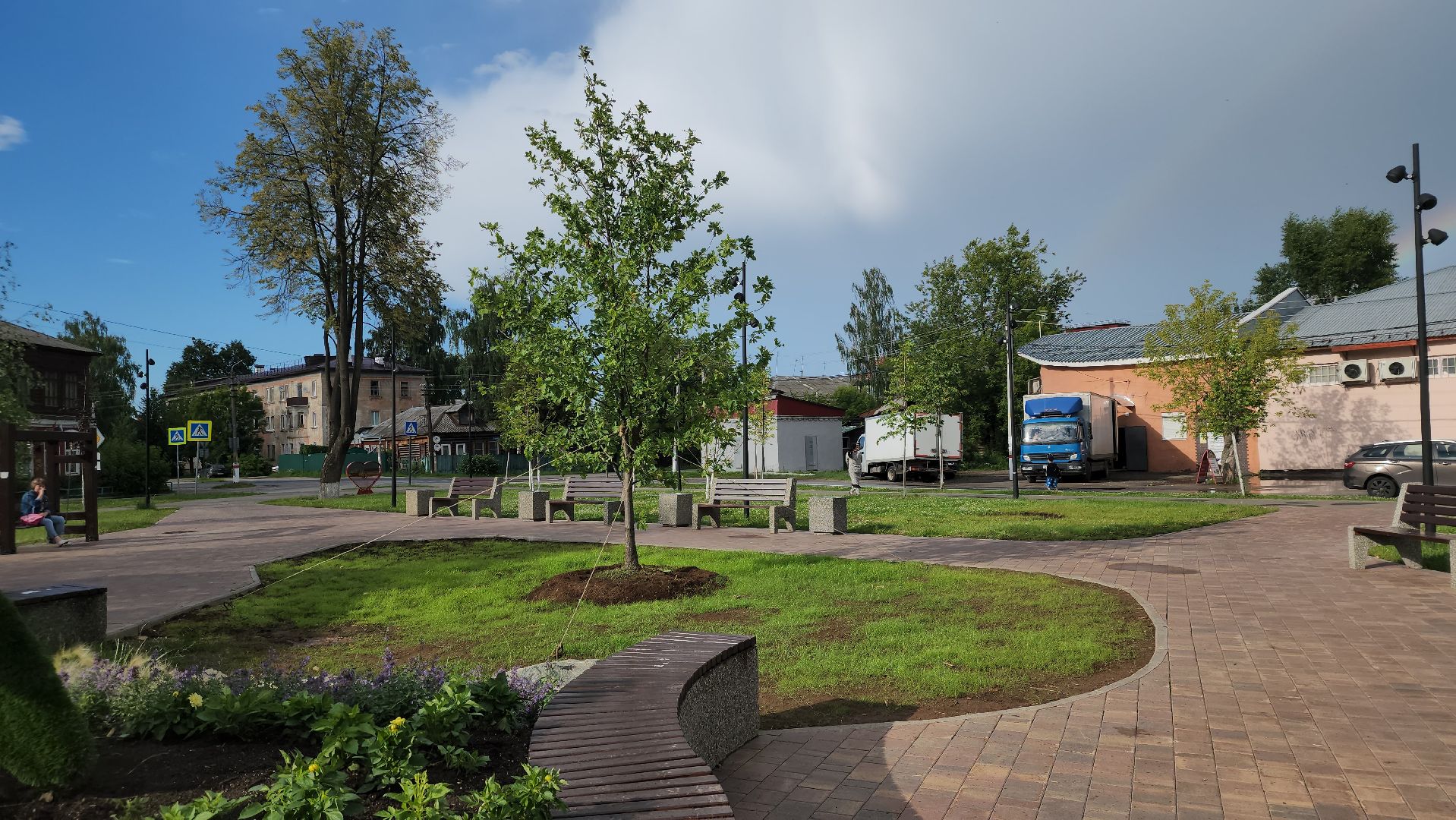 Павловский Посад, Городской округ Павловский Посад, Благоустройство, Ремонт, Сквер, Дуб,