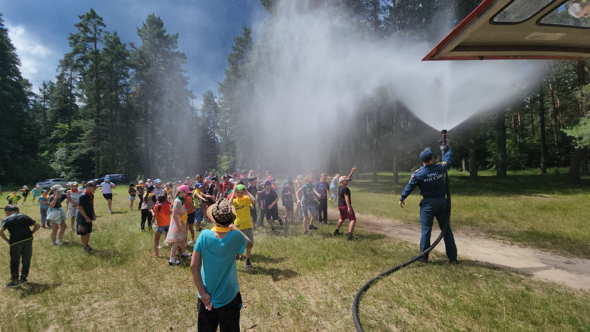 егорьевск, дети, день юного пожарного, пожарные, спасатели, игры,