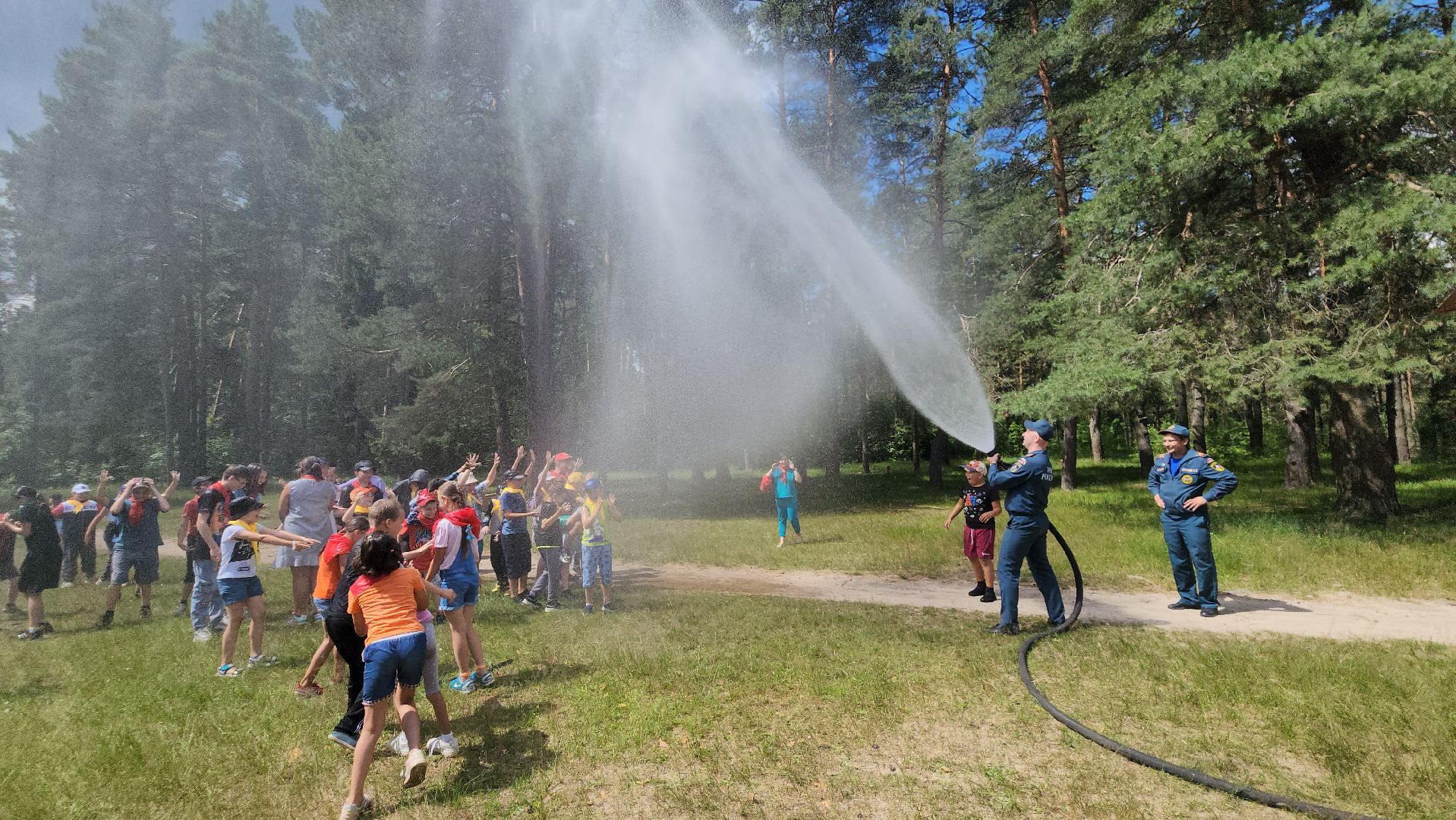егорьевск, дети, день юного пожарного, пожарные, спасатели, игры,