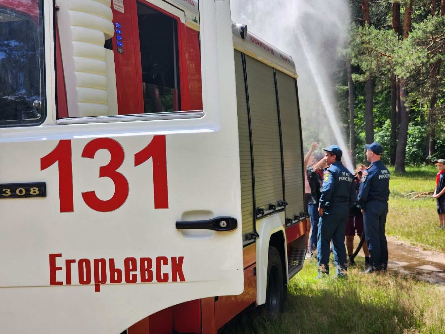егорьевск, дети, день юного пожарного, пожарные, спасатели, игры,