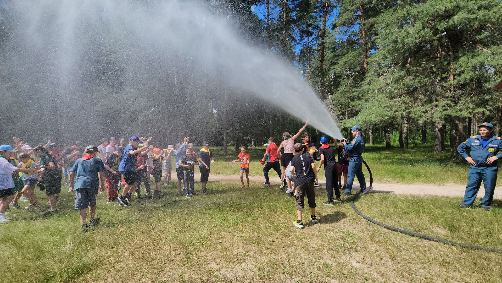 егорьевск, дети, день юного пожарного, пожарные, спасатели, игры,
