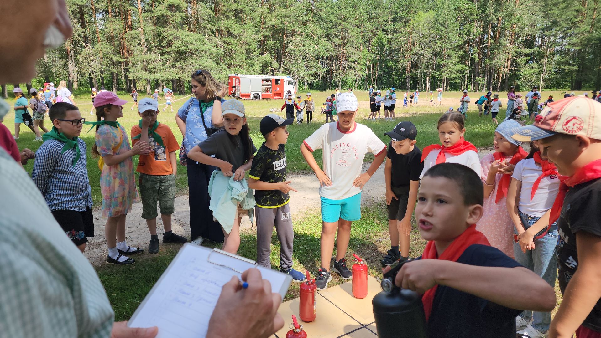 егорьевск, дети, день юного пожарного, пожарные, спасатели, игры,